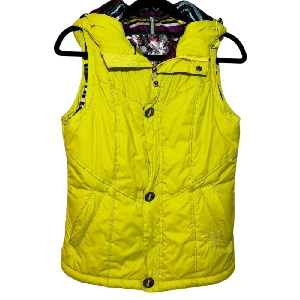 Burton Women's Hooded Puffer Vest – Bright Yellow Winter Layer‎